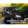 Ветровики для Chevrolet Cruze 2012+ 5D (вставные, кт - 4шт) Combi (Heko) 10542