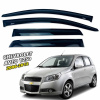 Вітровики для Chevrolet Aveo 2006-2012 5D Х/Б (Defl) Q2