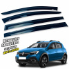 Ветровики для Renault Sandero / Stepway 2012-2020 (Defl) Q2