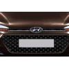 Hyundai i20 (2014-2018) Накладки на решетку радиатора (2 шт, нерж) - OMSALINE