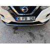 Nissan Qashqai (2017-) Накладка на передній бампер (нерж) - OMSALINE