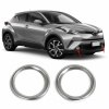 Toyota C-HR (2016-) Накладки на противотуманки (2 шт, нерж) - OMSALINE