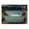Hyundai Accent 2011-2017 Накладка над номером (нерж.) - Carmos