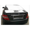 Mercedes C-class W204 2007-2015 Накладка над номером(нерж) - Carmos