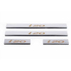 Hyundai i20 2008-2012 Накладки на пороги (4 шт, нерж) - Carmos