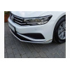 Volkswagen Passat B8 2019- Накладки на передний бампер (3 шт, нерж) - Carmos