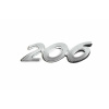 Эмблема "206" для Peugeot 206 (90х25мм) - AVTM