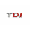 Эмблема "TDI" для Volkswagen Crafter 2006-2017 (косой шрифт Красные DІ) - AVTM