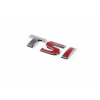 Эмблема "TSI" для Volkswagen Golf 6/7/Tiguan 2007-2016 (косой шрифт T - хром, SI - красная) - AVTM