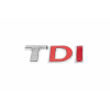 Эмблема "TDI" для Volkswagen Passat B8 2015 (T-хром, DI-красна) - AVTM
