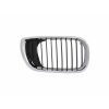 Решетка радиатора в капоте BMW 3 (e46) 01-05 пра. (хром. рант, ребра - чорн.) ABS - AVTM