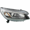 Фара передня Honda CRV 15-17 передн. пра.(хутро) (без ламп) (HB3/H11/7444na/LED) (жовта вставка з лінз - DEPO