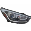 Фара передня Hyundai Tucson 10-15 (LM) передн. пра. (ел) (без ламп) (HIR2.2357na.LED.W5W) (жовта вст - DEPO