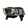 Фара передня Jeep Grand Cherokee 16-21 передн. пра.(хутро) (без ламп) (H11.H9.7444na.W5W) (чорн.з хром - DEPO