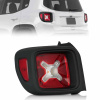 Ліхтар задній Jeep Renegade 14-лів. (LED) (чорний контур) - DEPO