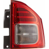 Фонарь задний Jeep Compass 11-16 пра. (без ламп) (LED/7440/WY21W) (світлий) - DEPO