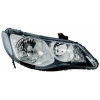 Фара передня Honda Civic 8 06-09 SDN пра. (ел) (без коректора) (без ламп) (HB3HB4WY21WW5W) (чорн) - DEPO