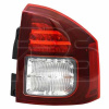 Фонарь задний Jeep Compass 11-16 лів. (без ламп) (LED/7440/WY21W) (темний) - DEPO