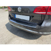 Накладка на задний бампер для Volkswagen Passat B7 2011-2014 SW=комби Хром-нерж (TAN24)