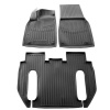 3D коврики для Tesla Model X Plaid (2022-...) с бортиками 30 мм (Stingray)