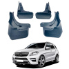 Брызговики для Mercedes-Benz ML class W166 2012-2015 под порог, ПОД AMG ПАКЕТ (Surtep)