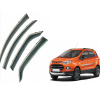 Дефлекторы окон (ветровики) для Ford Ecosport 2012-2022 с нерж. хром полоской (HAWK)