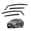Дефлекторы окон (ветровики) для Ford Fiesta HB 2008-2017 вставные (HAWK)