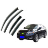 Дефлекторы окон (ветровики) для Lexus RX 2010-2015 с нерж. хром полоской (HAWK)