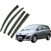Дефлекторы окон (ветровики) для Mazda 5 2005-2013 с нерж. хром полоской (HAWK)