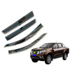 Дефлектори вікон (вітровики) для Nissan Navara 2015+ з нерж. хром полоскою (HAWK)