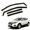 Дефлекторы окон (ветровики) для Nissan Qashqai II J11 2014-2021 вставные (HAWK)