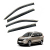 Дефлектори вікон (вітровики) для Renault Lodgy 2013+ з нерж. хром полоскою (HAWK)