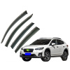 Дефлектори вікон (вітровики) для Subaru XV / Crosstrek 2017-2023 з нерж. хром полоскою (HAWK)
