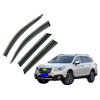 Дефлекторы окон (ветровики) для Subaru Outback 2015-2020 с нерж. хром полоской (HAWK)