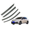 Дефлектори вікон (вітровики) для Volkswagen Golf 8 2021+ з нерж. хром полоскою (HAWK)