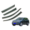 Дефлекторы окон (ветровики) для Volkswagen Touareg 2018+ с нерж. хром полоской (HAWK)
