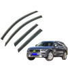 Дефлектори вікон (вітровики) для Volvo V90 2019+ з нерж. хром полоскою (HAWK)