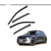 Дефлектори вікон Hyundai Ioniq 5 2021+ нерж. з хром полоскою (HAWK)