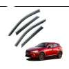 Дефлекторы окон Mazda CX-3 2016+ нерж. з хром полоскою (HAWK)