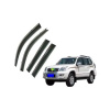 Дефлекторы окон Toyota Prado / Lexus GX470 (2003-) 2003-2009 з нержавіючої чорної сталі (HAWK)