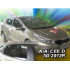 Дефлектори вікон Kia Cee`d 2012 -> 5D (вставні, кт - 4шт) (Heko)
