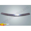 VW Caddy 2004-2010 Порог заднего бампера (нерж.) с пластиковыми вкраплениями - Omsa Line