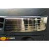 VW T5 Multivan (2010-) Накладки на передний бампер (нерж.) 2 шт. (Брови) - Omsa Line