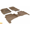 Тришарові килимки Sotra 3D Premium 12mm Beige для Volkswagen Touareg (mkI) 2003-2010