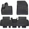 Резиновые коврики Frogum Proline 3D для Peugeot e-Rifter (mkI) 2021-> (электро)(1-2 ряд)
