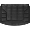 Резиновый коврик в багажник для Volkswagen Golf (mkV-mkVI)(Plus) 2005-2014 (без двухуровневого пола)(с органайзером)(багажник) - Frogum Pro-Line