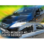 Ветровики для FORD MONDEO 4/5D 2007R-> (+OT) седан/HTB - вставные - Heko 
