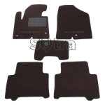 Двошарові килимки Premium 10mm Choco для Hyundai Santa Fe (1-2 row) (DM / NC) (mkIII) 2013-> Sotra
