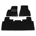 Двошарові килимки Tesla Model S 2012-> - Premium 10mm Black Sotra