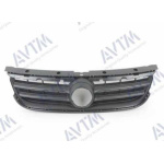 Молдинг решетки радиатора Volkswagen Touareg 2007-2009 черн.верхн. (внутр.часть) - AVTM